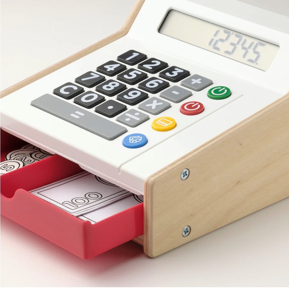 *SOLD* Wooden Toy Cash Register - Picture 1 of 6
